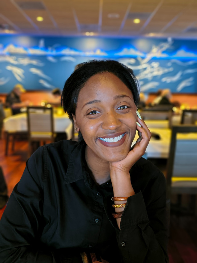 portrait smiling woman natural light